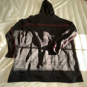 Air Jordan Hoodie In Men's 3XL Rare Black Long Sleeve Embroidered